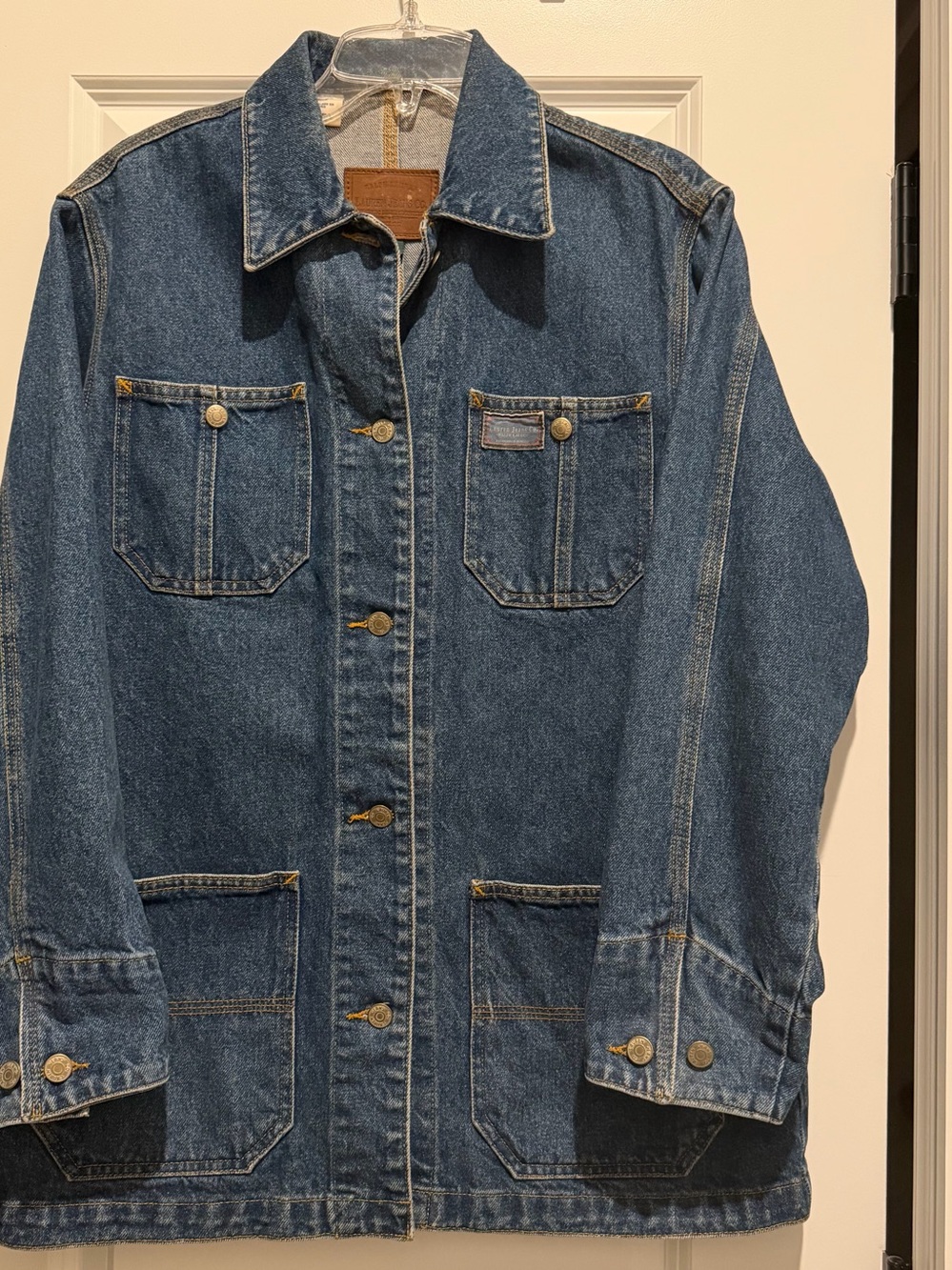 Lauren Ralph Lauren Blue Denim Chore Barn Coat Jacket
